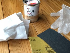 塗装グッズ　塗装用品　塗料(U-OIL)　ウエス　使い捨て手袋
